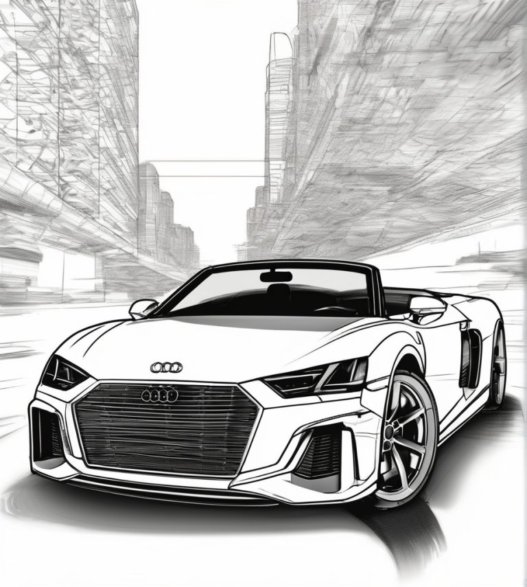 Ausmalbilder Audi – Malvorlagen Kostenlos zum Ausdrucken
